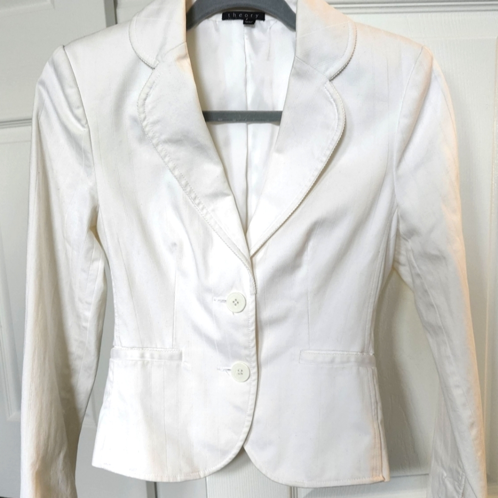 Theory White blazer
